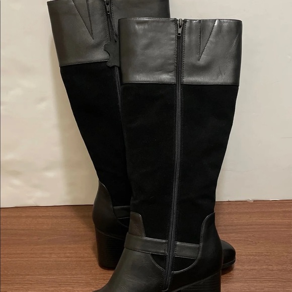 NEW GIANI BERNINI WOMEN'S JESSAA SUEDE CLOSED TOE KNEE HIGH BOOTS - Picture 3 of 8